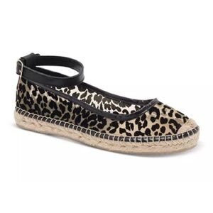 Free People Mason Ballet Leopard Espadrille
 Size 37 (6.5) New with tags